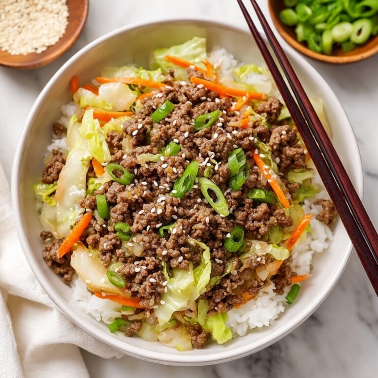 Easy Asian Ground Beef and Cabbage Stir Fry Recipe