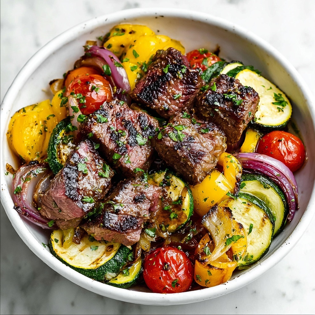 Sizzling Steak with Roasted Veggies Recipe - Recipe Image