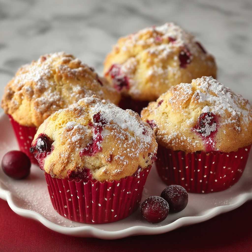 Cranberry Orange Muffins with Greek Yogurt Recipe - Recipe Image