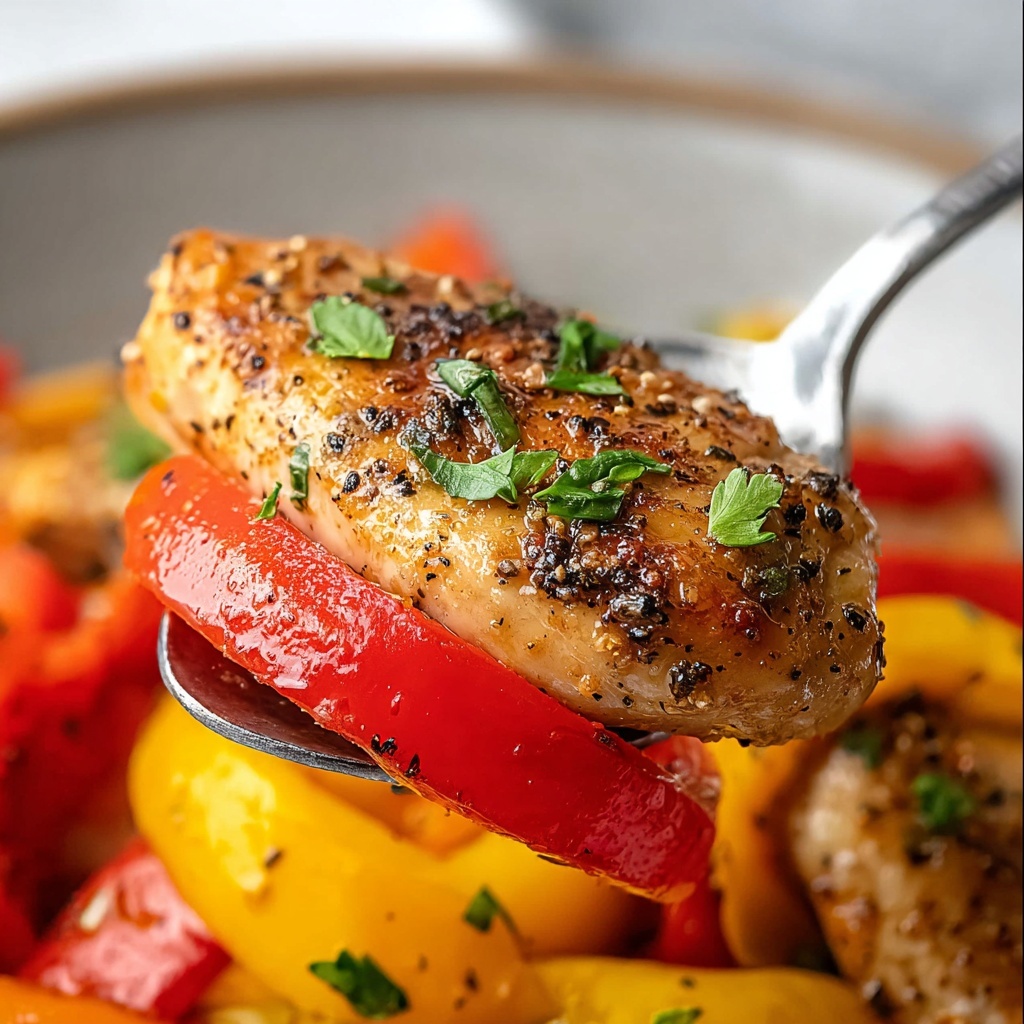 Balsamic Chicken and Peppers Recipe - Recipe Image