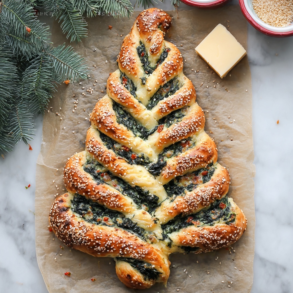 Christmas Tree Spinach Dip Breadsticks Recipe - Recipe Image