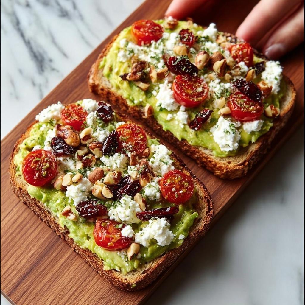 Avocado Feta Toast Delight Recipe - Recipe Image