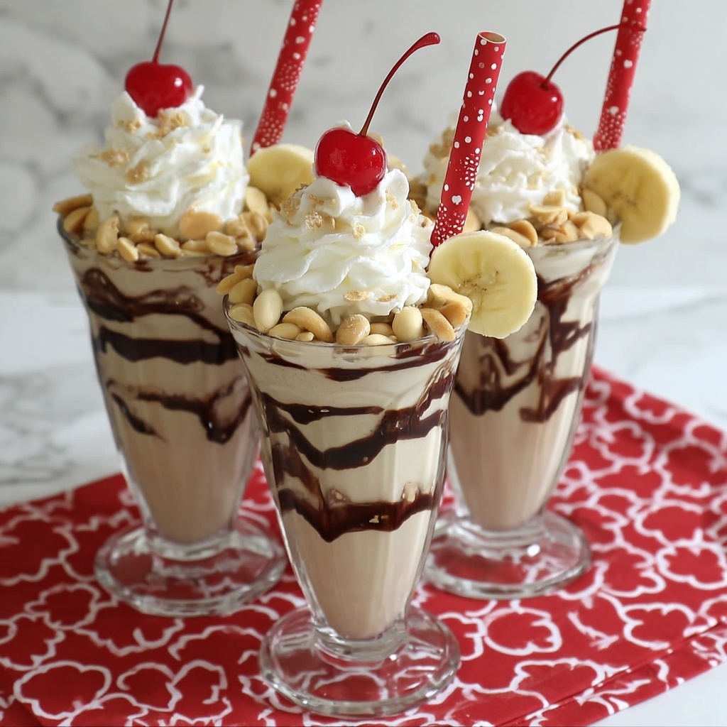 Banana Split Milkshakes Recipe - Recipe Image