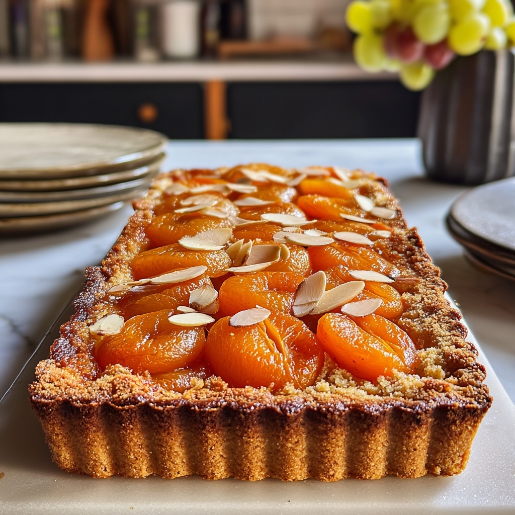 Apricot Almond Tart Recipe - Recipe Image