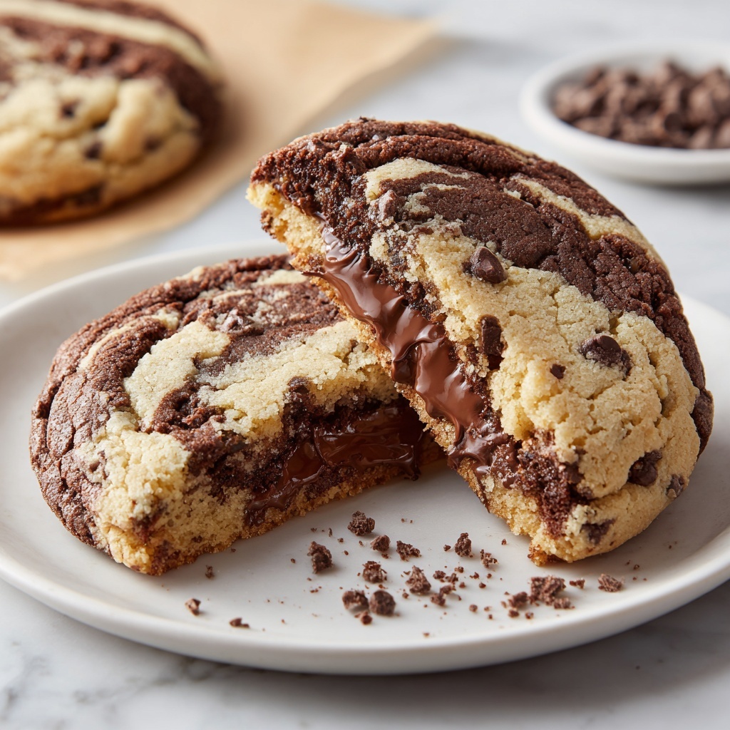 Peanut Butter Brownie Swirl Cookies Recipe - Recipe Image