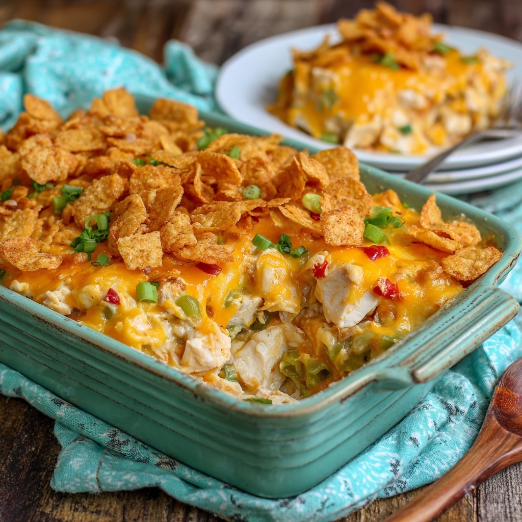 Crispy Hot Chicken Salad Casserole Recipe - Recipe Image