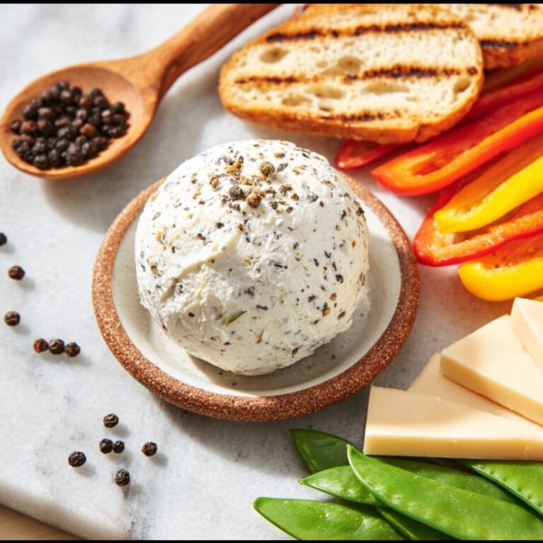 Parmesan Peppercorn Cheese Ball Recipe