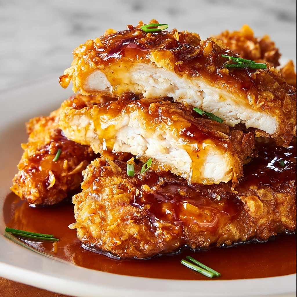 Double Crunch Honey Garlic Chicken Recipe - Recipe Image