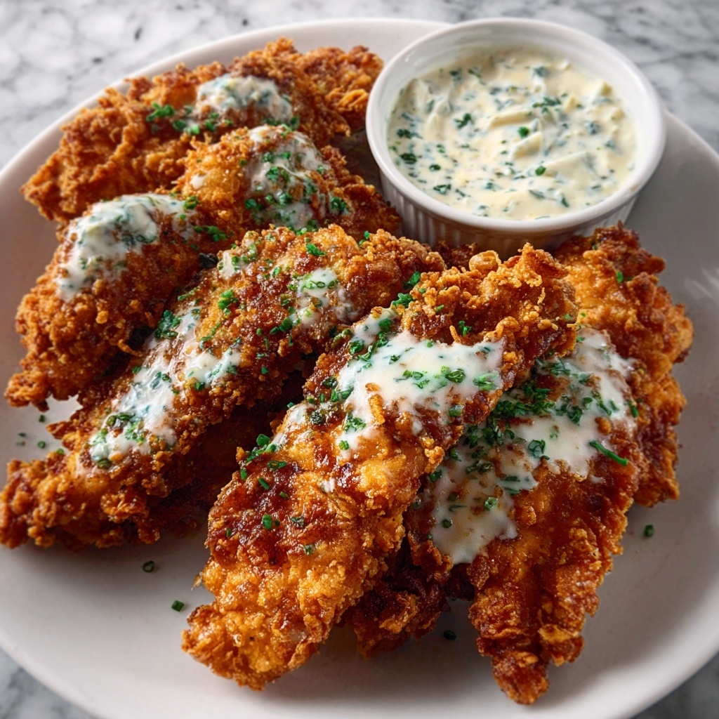 Crispy Parmesan Ranch Chicken Tenders Recipe - Recipe Image