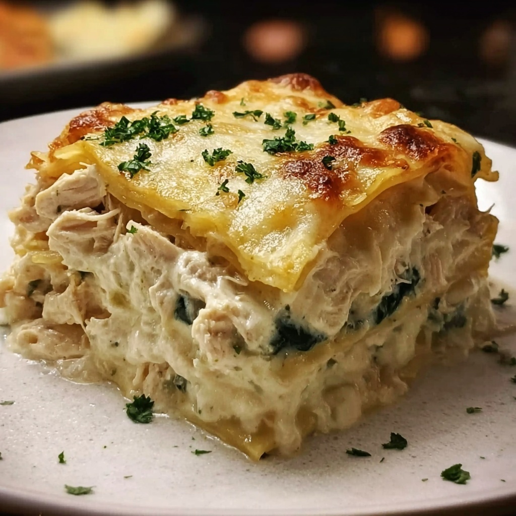 Chicken Alfredo Lasagna Recipe - Recipe Image