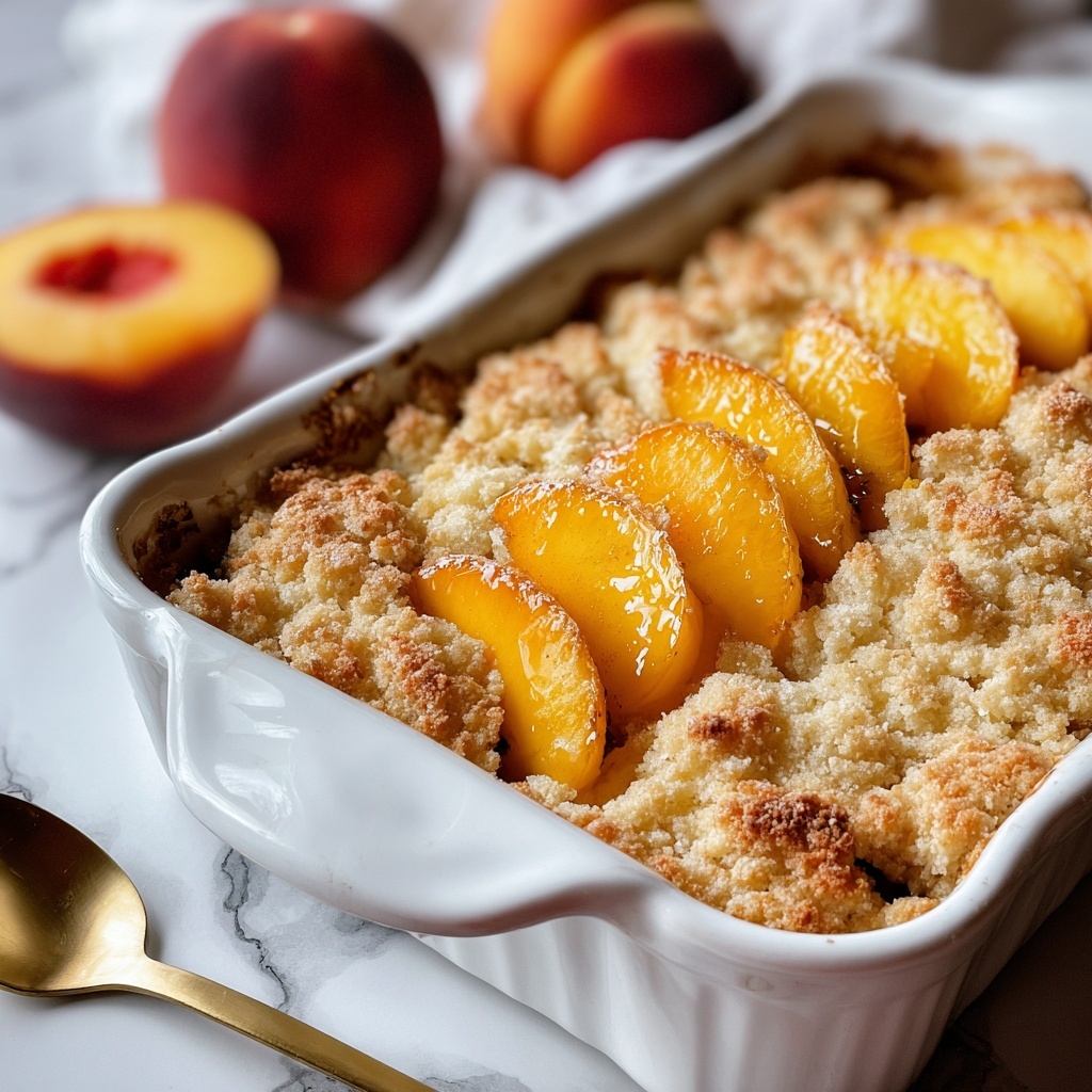 Old-Time Oven Peach Cobbler Recipe - Recipe Image