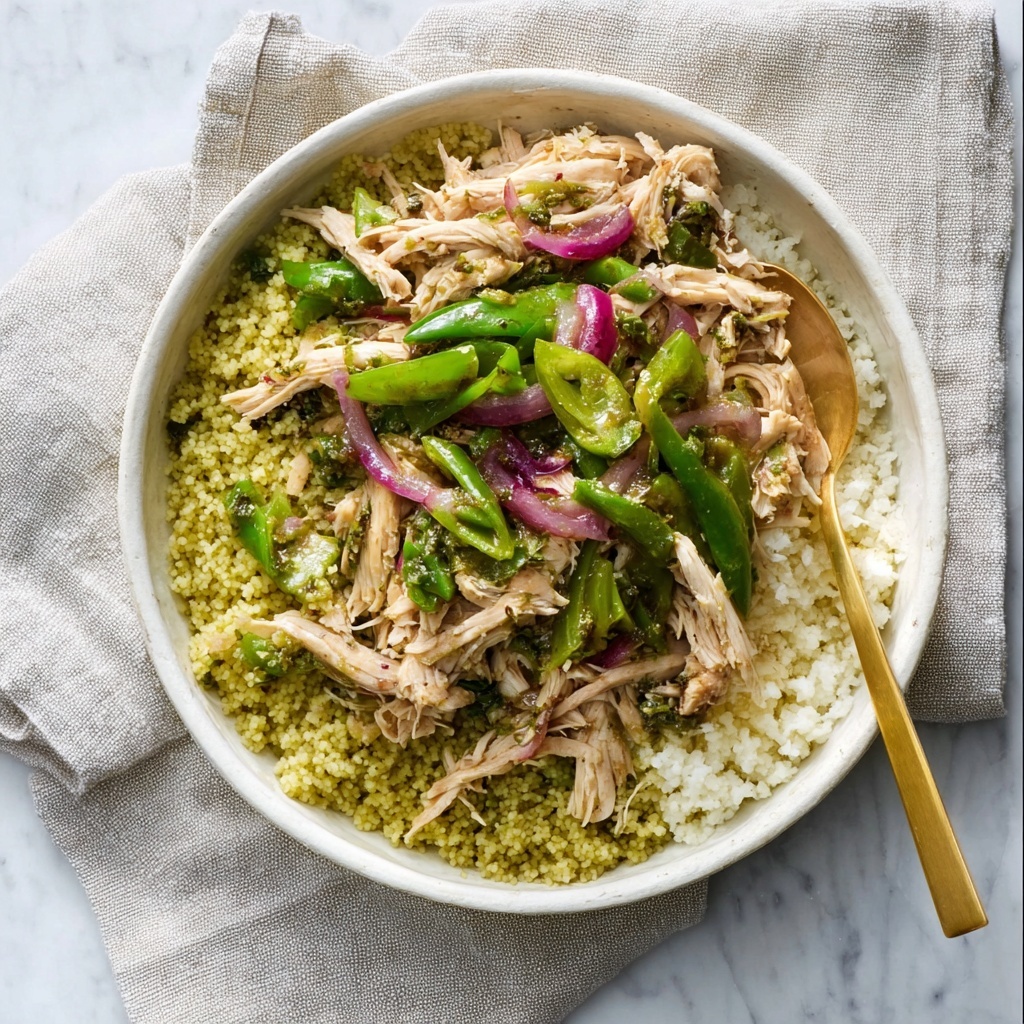 Pesto Chicken Cauliflower Rice Recipe - Recipe Image