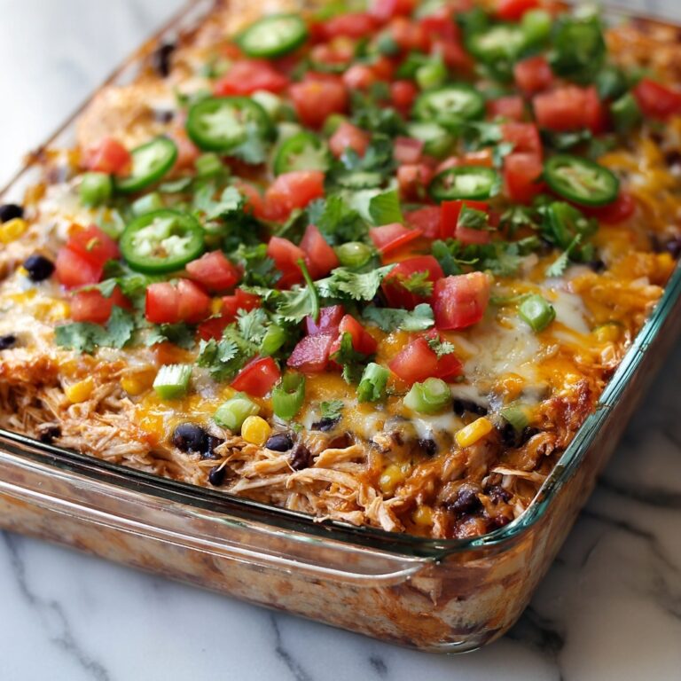 Easy Chicken Burrito Casserole Recipe