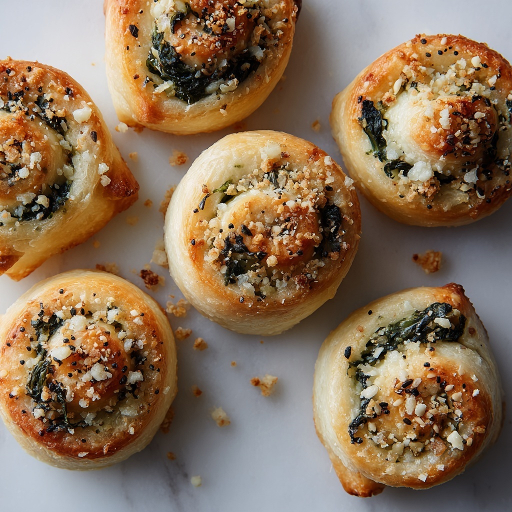 Spinach Dip Rolls Recipe - Recipe Image