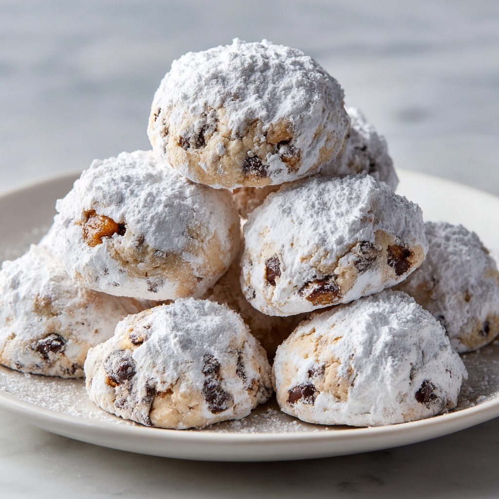 Melt-In-Your-Mouth Peanut Butter Chocolate Chip Snowball Cookies Recipe - Recipe Image