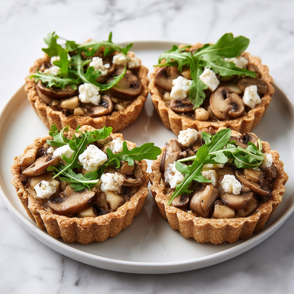 Mini Wild Mushroom and Goat Cheese Pies Recipe - Recipe Image