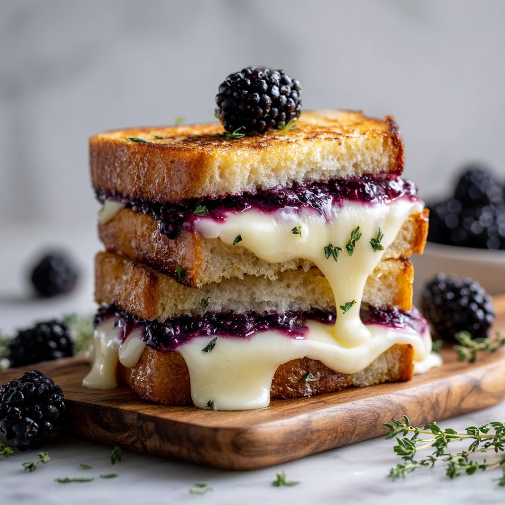Blackberry Balsamic and Brie Grilled Cheese Recipe - Recipe Image