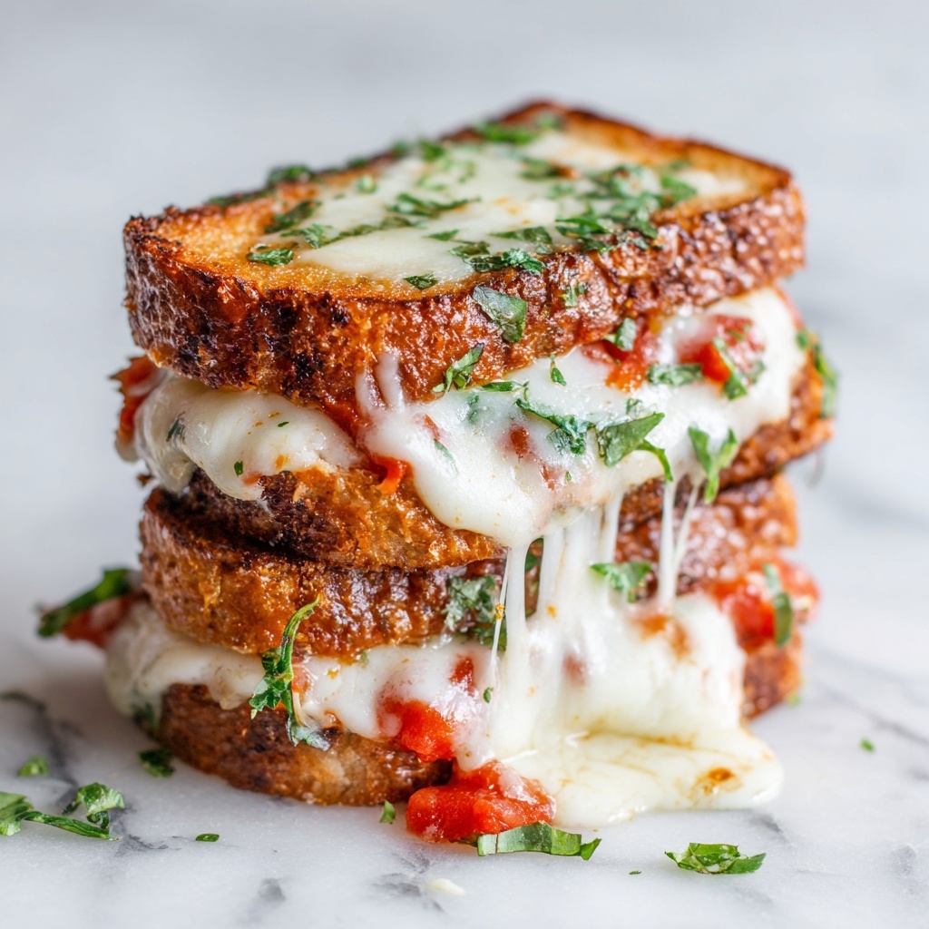Lazy Chicken Parmesan Grilled Cheese Recipe - Recipe Image