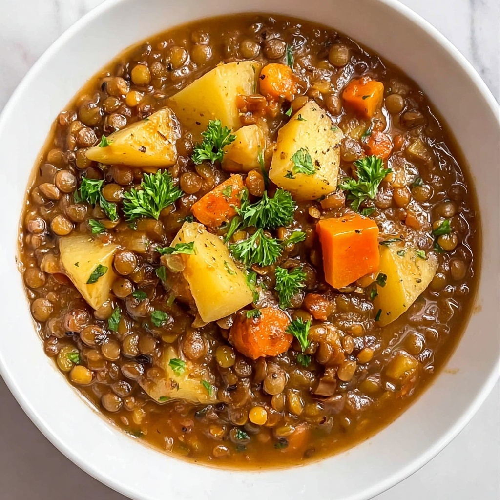 Easy Lentil Potato Soup Recipe - Recipe Image