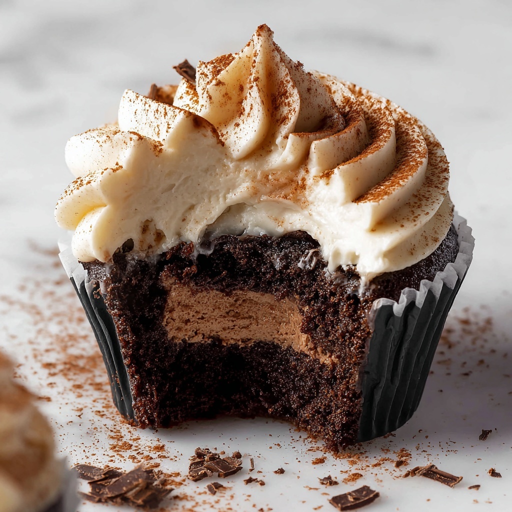 Chocolate Tiramisu Cupcakes Recipe - Recipe Image
