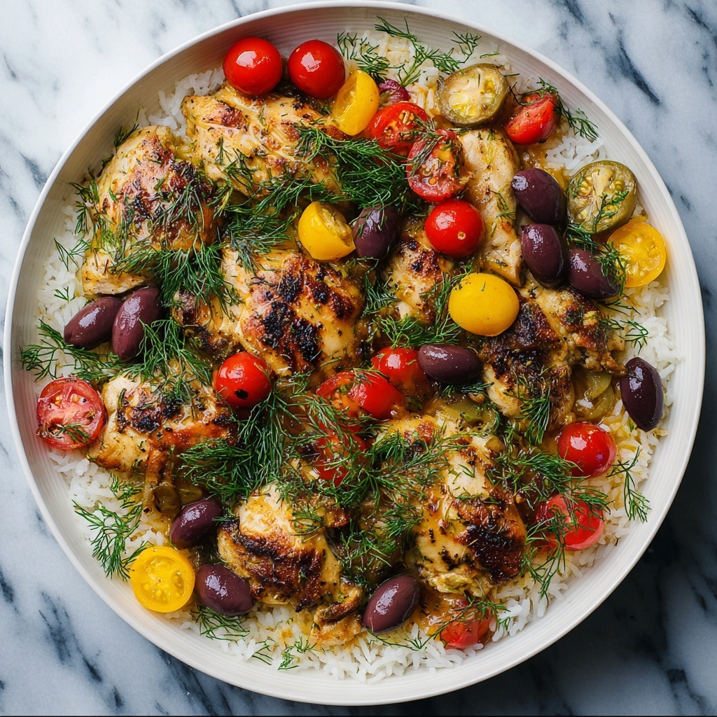Mediterranean Chicken Rice Skillet Recipe - Recipe Image