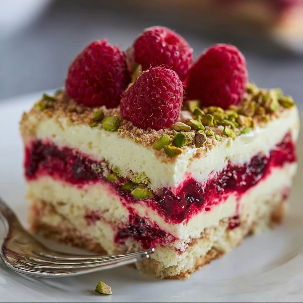 White Chocolate Raspberry Pistachio Tiramisu Recipe - Recipe Image