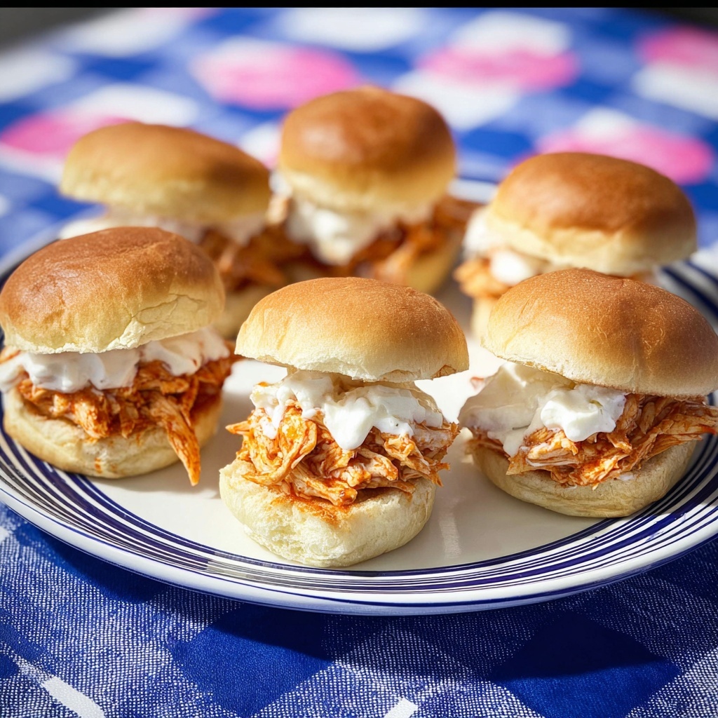 Slow Cooker Buffalo Chicken Sliders Recipe - Recipe Image