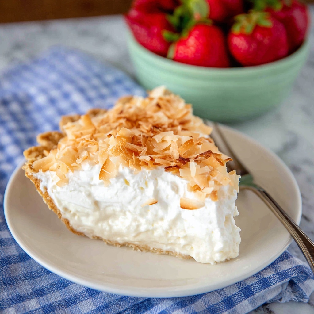 Old Fashioned Coconut Cream Pie Recipe - Recipe Image