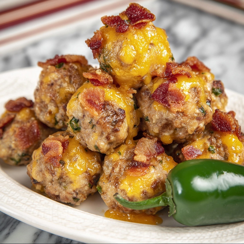 Jalapeno Popper Sausage Balls Recipe - Recipe Image
