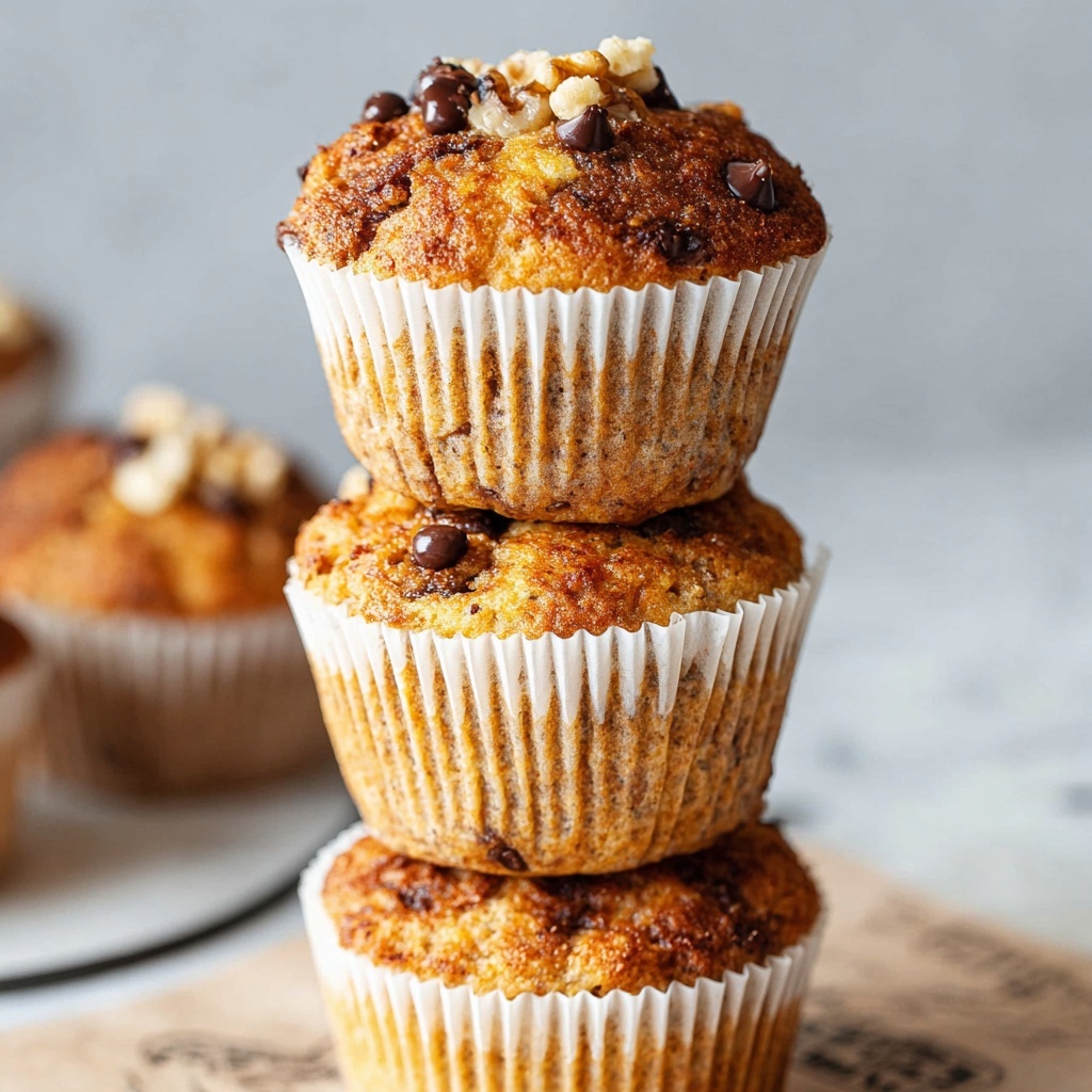 Vegan Banana Chocolate Chip Muffins (GF) Recipe - Recipe Image