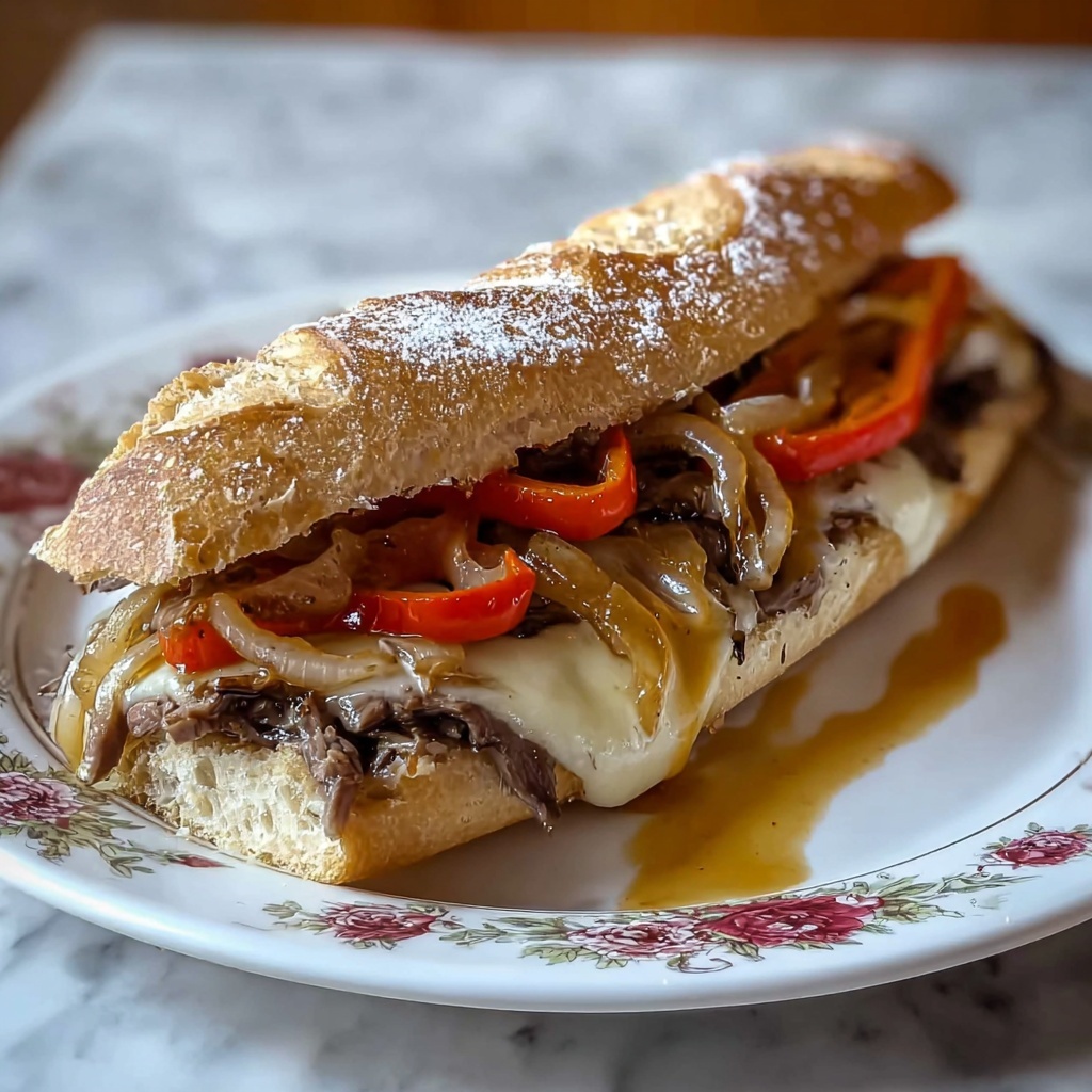 Slow Cooker Philly Cheesesteak Sandwiches Recipe - Recipe Image