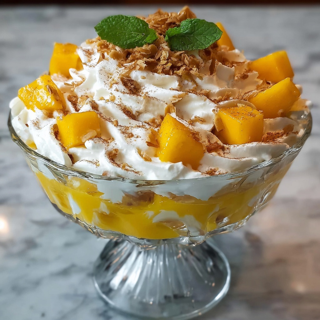 Mango Cheesecake Trifle Recipe - Recipe Image