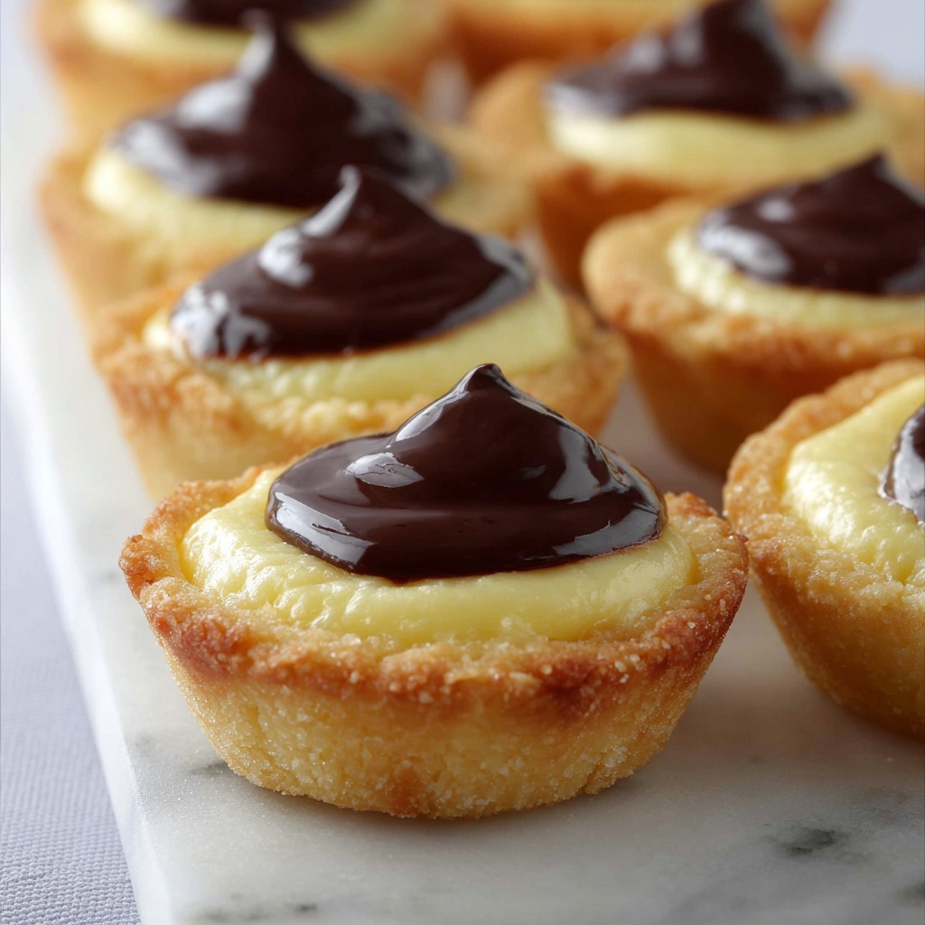 Mini Boston Cream Pie Cookies Recipe - Recipe Image