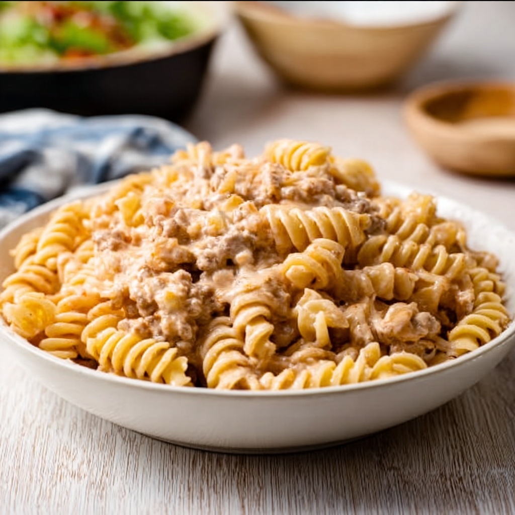 Crock Pot Salsa Ranch Chicken Pasta Recipe - Recipe Image