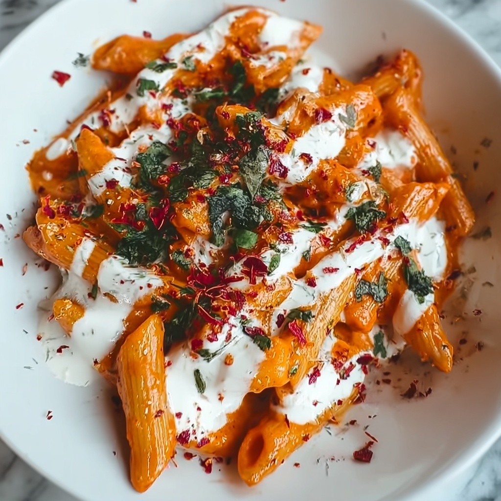 Creamy Tomato Garlic Pasta Recipe - Recipe Image