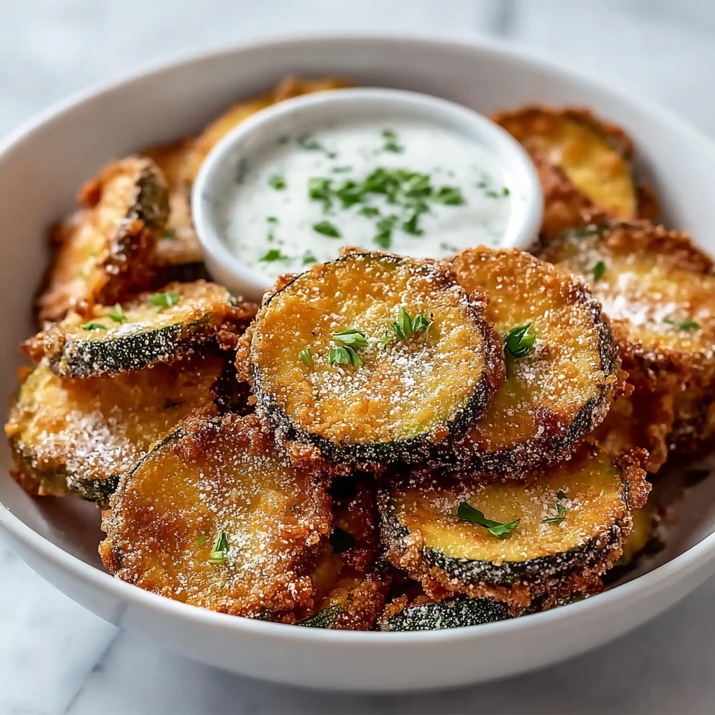 Fried Sliced Mushrooms with Homemade Ranch Dipping Sauce Recipe - Recipe Image