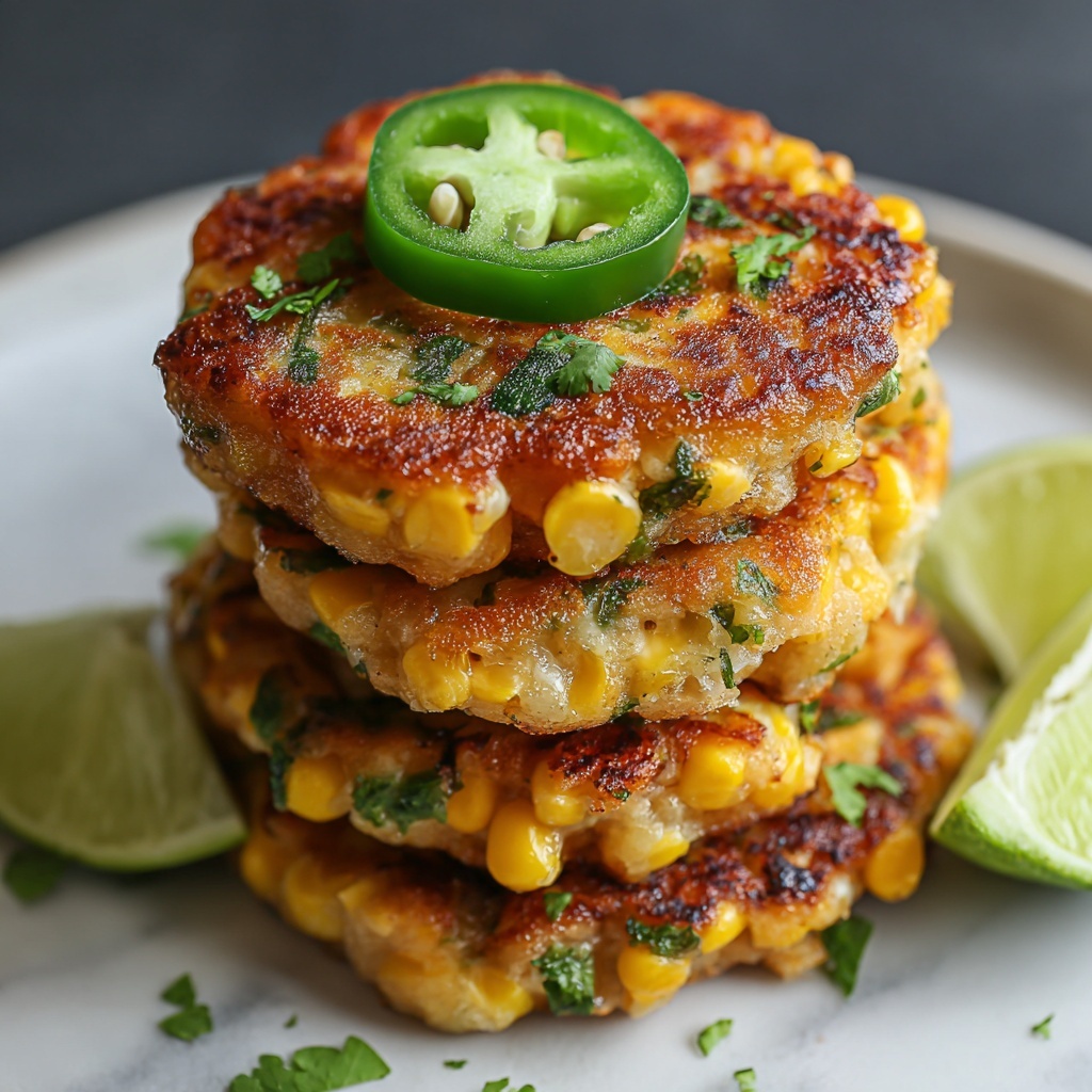 Mexican Corn Cakes with Jalapeño & Lime Recipe - Recipe Image