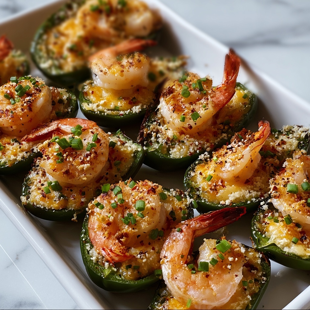 Fiery Cajun Shrimp Stuffed Jalapeños Recipe - Recipe Image