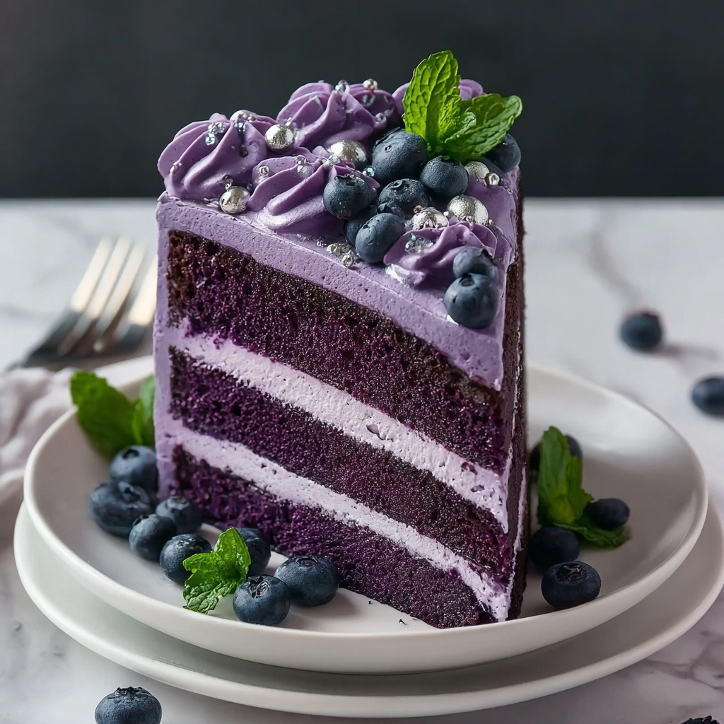 Purple Velvet Cake Recipe - Recipe Image