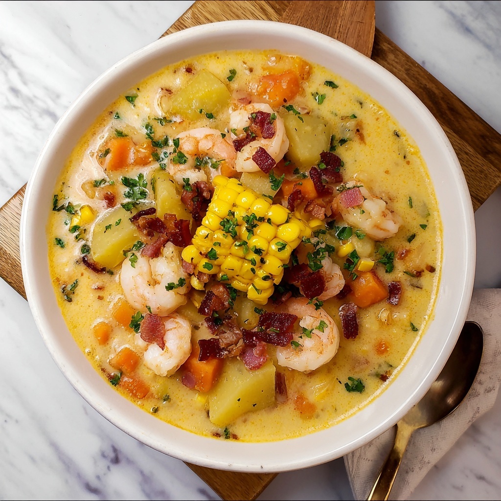 Cajun Shrimp and Corn Chowder Recipe - Recipe Image