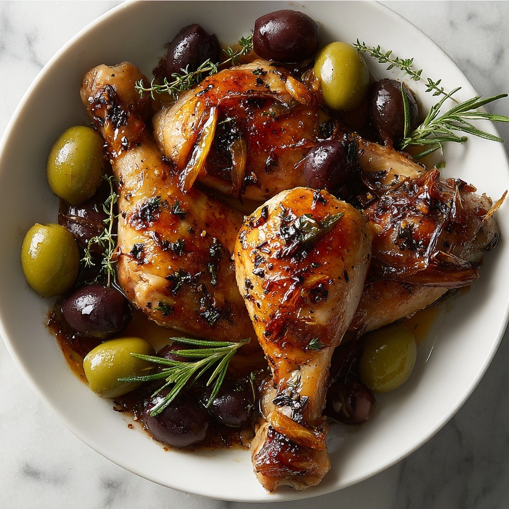 Pan-Roasted Chicken with Grapes & Olives Recipe - Recipe Image