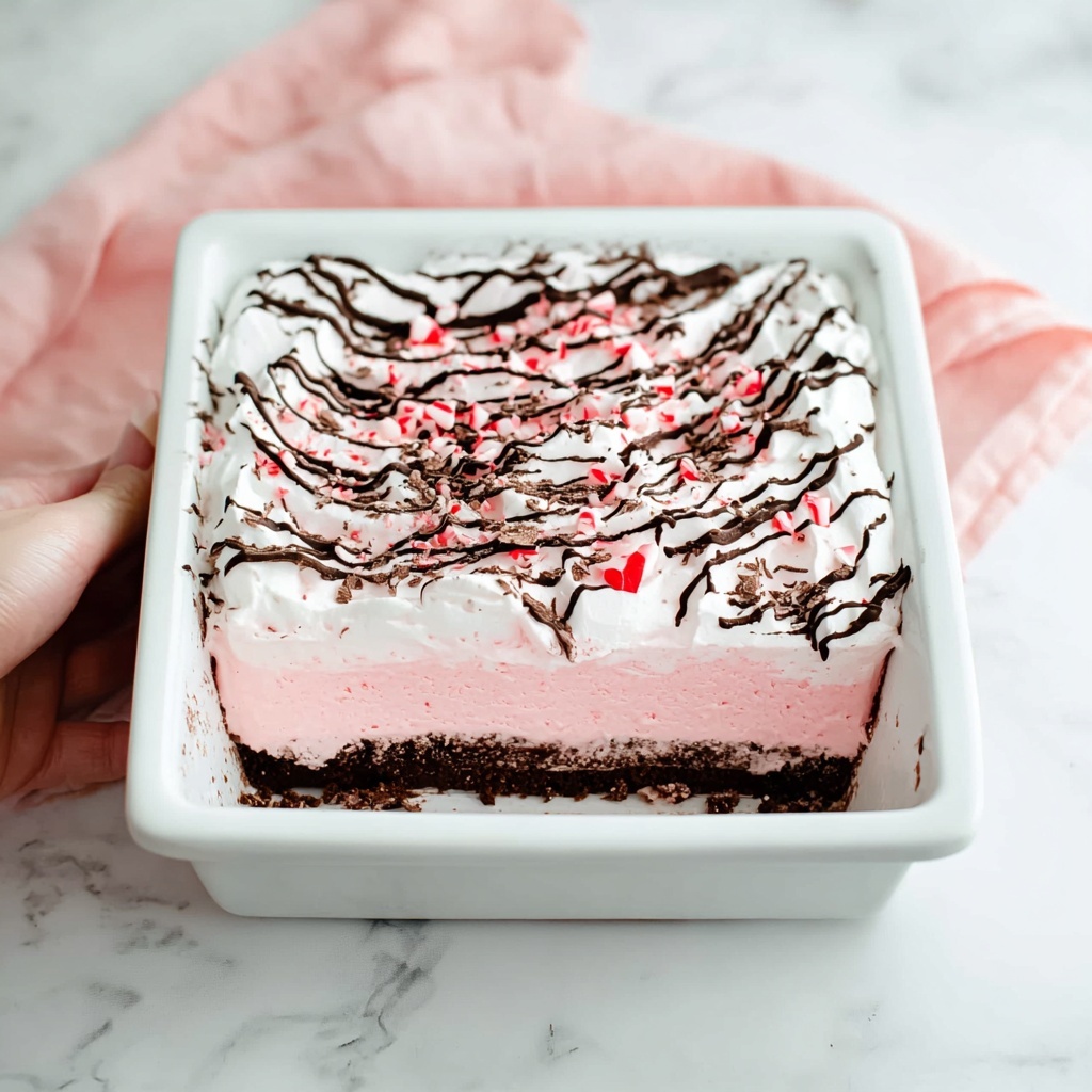 Easy Peppermint Ice Cream Cake Recipe - Recipe Image