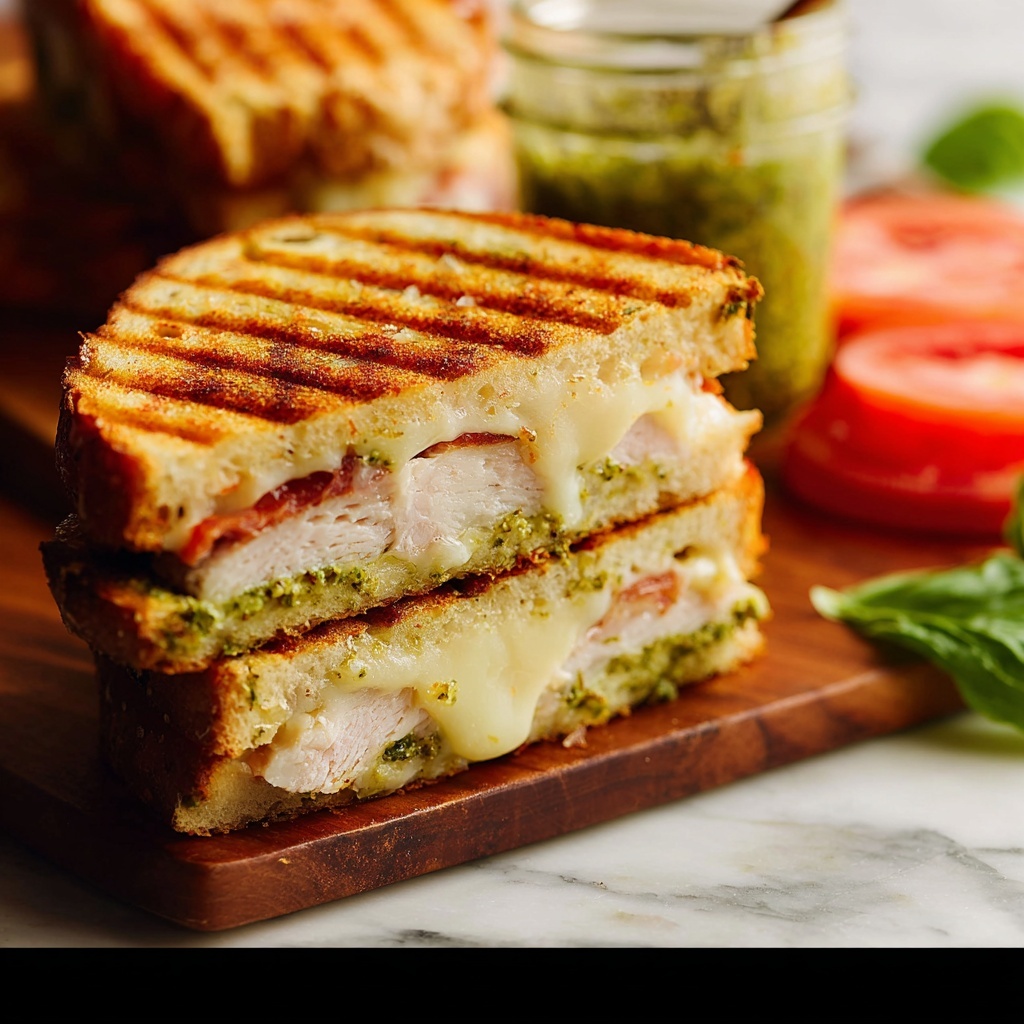 Easy Turkey Basil Pesto Panini Recipe - Recipe Image