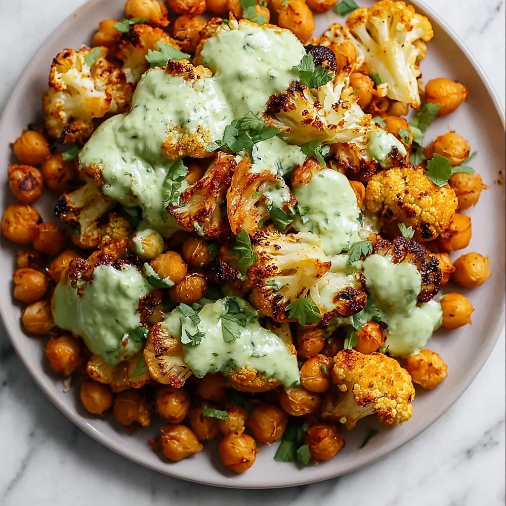 Roasted Cauliflower and Chickpeas with Herby Tahini Sauce Recipe - Recipe Image