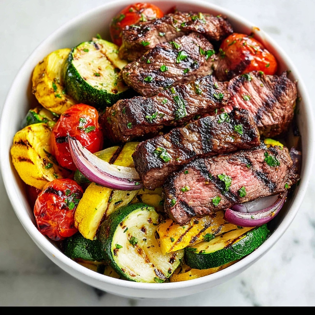 Sizzling Steak with Roasted Veggies Recipe - Recipe Image