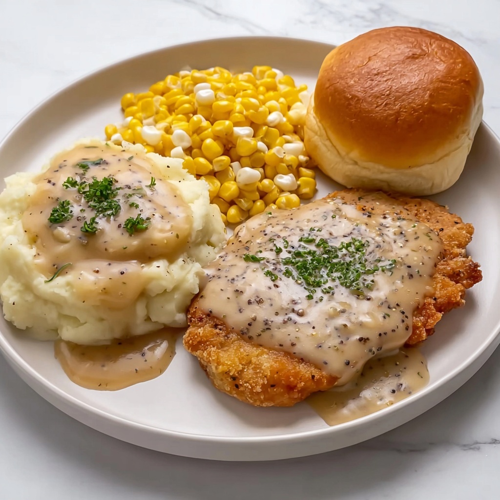 Country Fried Chicken with Creamy Gravy Recipe - Recipe Image