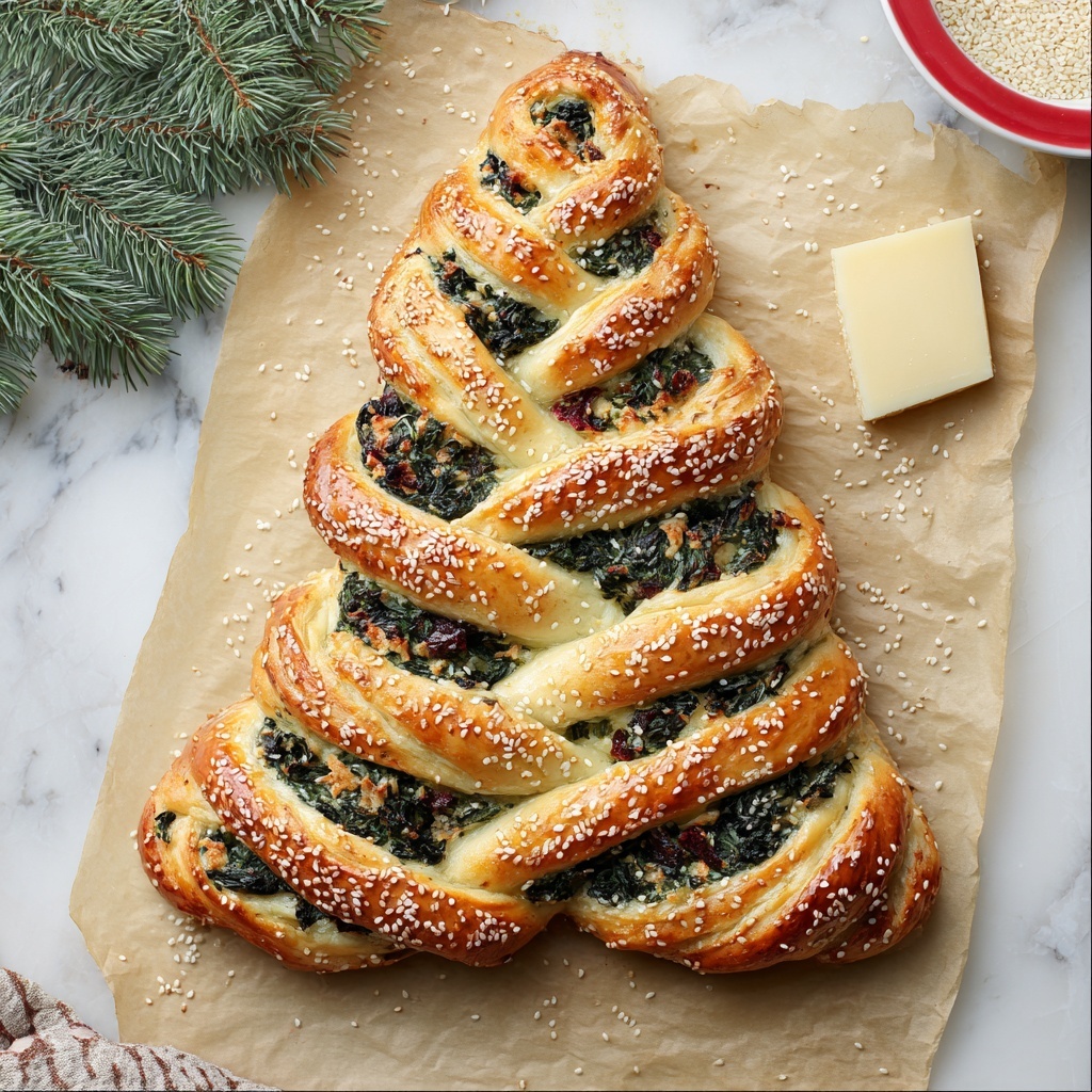 Christmas Tree Spinach Dip Breadsticks Recipe - Recipe Image
