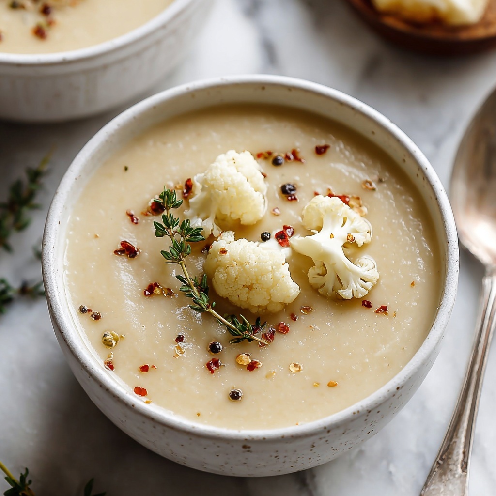 Vegan Cauliflower Soup Recipe - Recipe Image