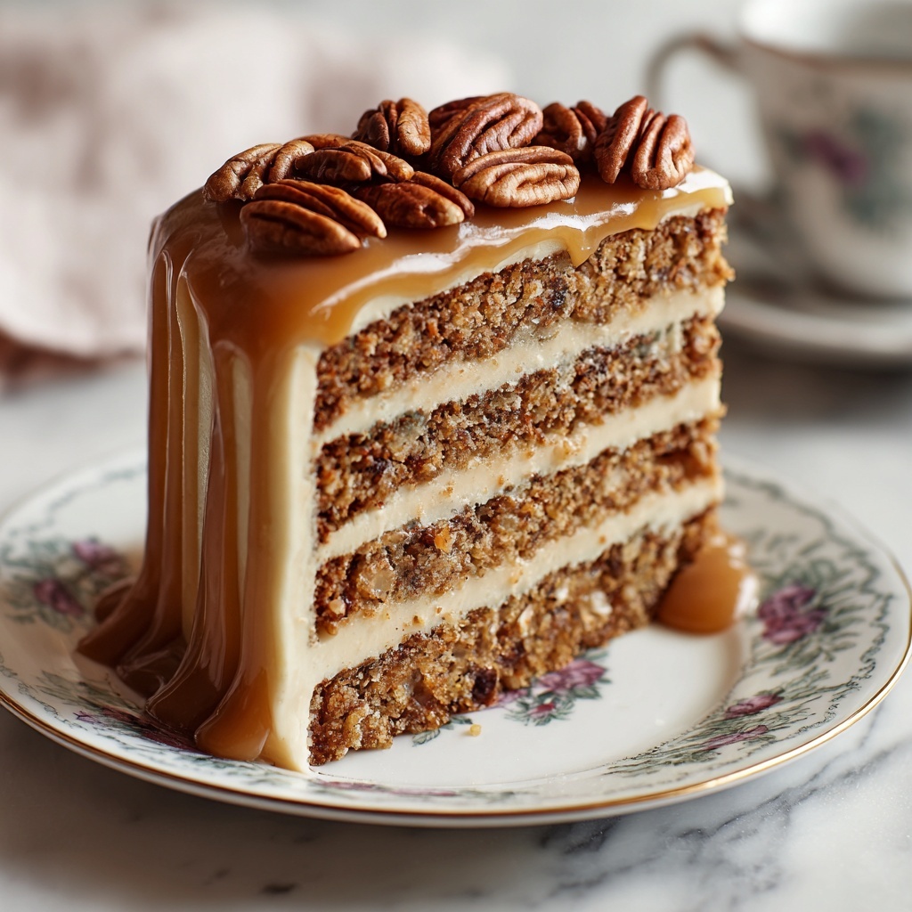 The Southern Pecan Caramel Cake Recipe - Recipe Image