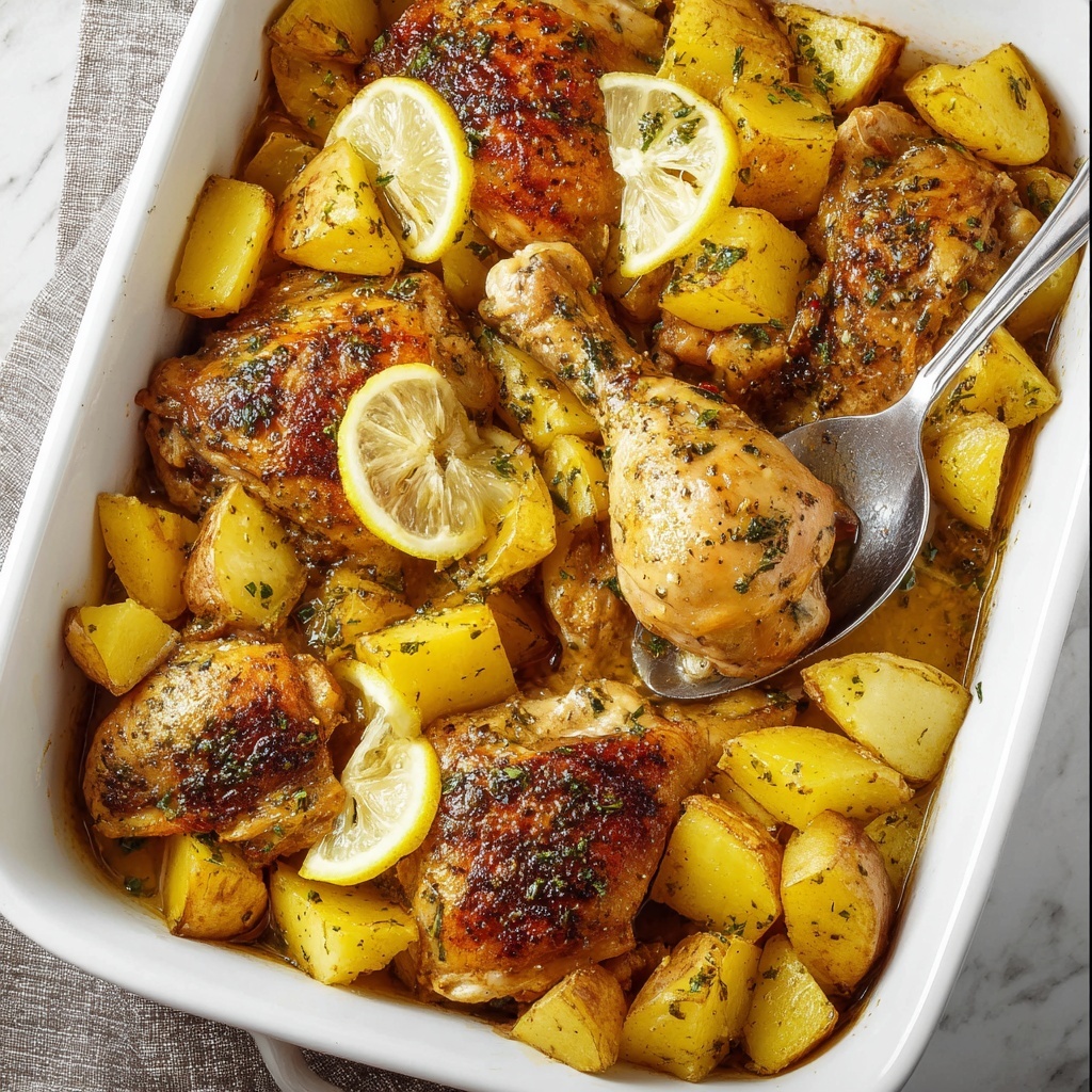 Lemon Greek Chicken and Potatoes Recipe - Recipe Image